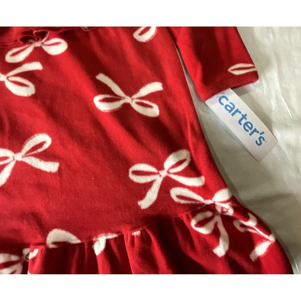 Carter's Red And White‎ Girls Matching Gown And Doll Set - Size 3T